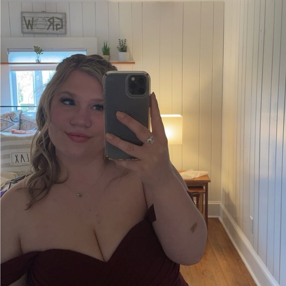 Azazie Maroon Bridesmaid dress! - Picture 2 of 2